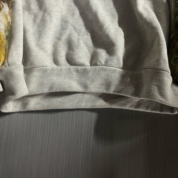 Fur Sleeved Sweatshirt By Rehab Small - Picture 7 of 15